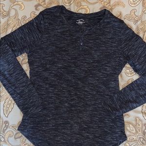 Long sleeve Henley shirt